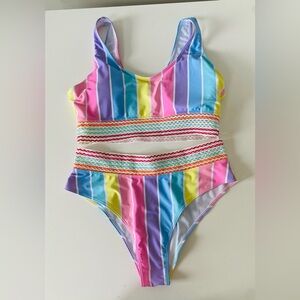 Cupshe Pastel Striped Bikini Set - XL